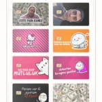 8 Adet Karışık Kart Etiketi 1