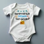 Benim Biricik Dedem Ben Geldim Erkek Bebek Body Baskılı Zıbın