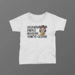 Dedemin Emekli Maaşını Yemeye Geldim Kız Baskılı Tişört