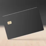 Düz Siyah Kredi Kartı Kaplama Stickerı