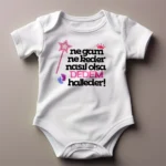 Ne Gam Ne Keder Nasıl Olsa Dedem Halleder Kız Bebek Body Baskılı Zıbın