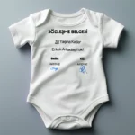 Sözleşme Belgesi Baskılı Body Baskılı Zıbın