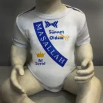 Ad Soyad Sünnet Oldum Baskılı Body Baskılı Zıbın