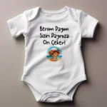 Benim Dayım Sizin Dayınıza On Çeker Kız Baskılı Body Baskılı Zıbın