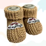 Kahverengi Arabalı Bebek Patiği