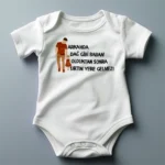 Arkamda Dağ Gibi Babam Baskılı Zıbın