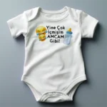 Yine Çok İçmişim Amcam Gibi Baskılı Zıbın